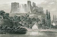 Stare Drawsko - Ruiny zamku na rycinie Konstancji hrabiny Raczyskiej z 1843 roku, Edward Raczyski, Wspomnienia Wielkopolski