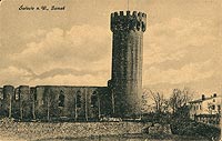 wiecie - Zamek w wieciu na pocztwce z 1920 roku